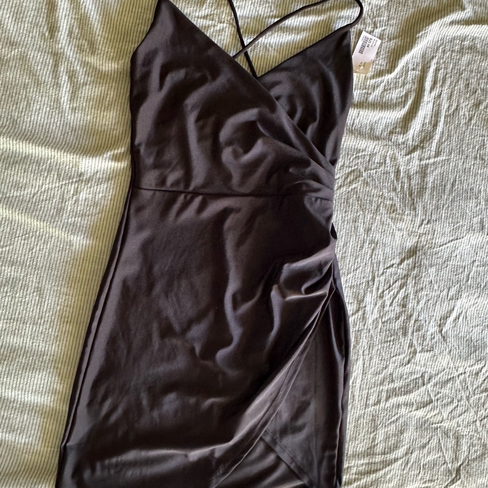 Elegant Black Wrap Dress